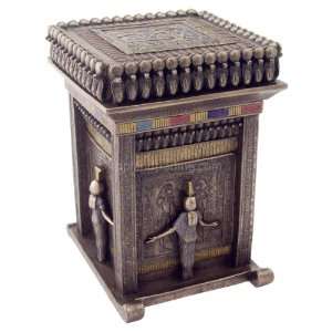  Egyptian King Tuts Canopic Shrine Trinket Box
