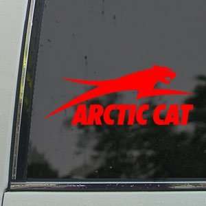  Arctic Cat Red Decal Snowmobile Car Truck Window Red 