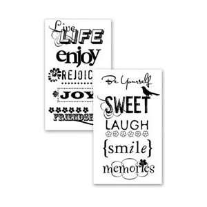  New   Stampology Clear Stamps Half Sheet   Everyday Sentiments 