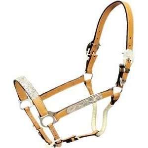   Silver/Wrapped Throat Strap   Natural Gold   Horse