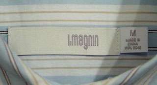 MAGNIN LADIES COTTON STRIPED NIGHTSHIRT MEDIUM NEW  