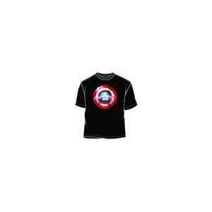  CAPTAIN AMERICA RENDERED SHIELD T Shirt XXL: Everything 