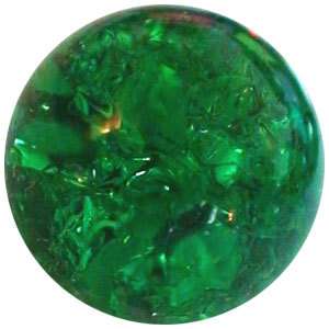 10mm Clear Cracked Green   Stone Marble Bead Stones  