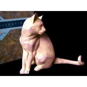 Border Fine Arts Stone Carved Look Cat:  Home & Kitchen