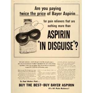  1956 Ad Bayer Aspirin Pain Reliever Stomach Medicine 