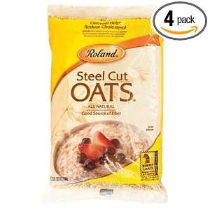 Roland Steel Cut Oats, 32 Ounce (Pack of 4):  Grocery 