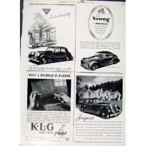  Alvis 14 Bentley Jaguar 1947 Country Life Car Ads