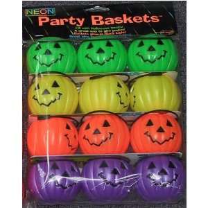  Multi Color Pumpkin Shaped Candy Baskets: Toys & Games