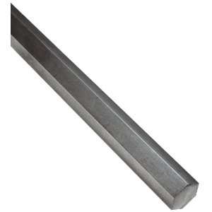 Carbon Steel 1018 Hexagonal Bar, 1/4 Flat to Flat, 72 Length:  