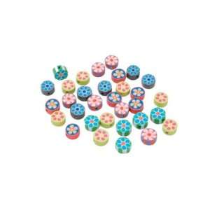   Darice(R) 10mm Fimo Flower Beads   32PK/Multi: Arts, Crafts & Sewing