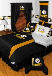 NFL PITTSBURGH STEELERS (5)pc JERSEY MESH BEDDING SETS  
