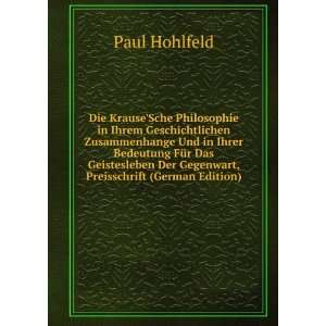   Der Gegenwart, Preisschrift (German Edition) Paul Hohlfeld Books