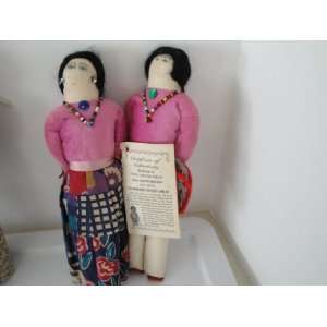    Handmade Navajo Doll Pair by Carleen Dennison 