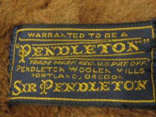   60s Wool Sir Pendleton Mens Winter Camel Hair Car Coat Carcoat  