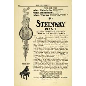  Ad Steinway Piano Grand Miniature Ebonized Case Musical Instrument 