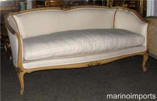   Elegant French Painted Louis XV Sofa Settee Daybed Canapé Sofa  
