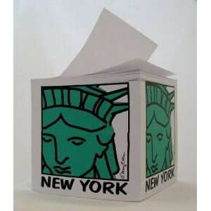  New York Souvenir Paper Note Cube Statue Of Liberty Memo 