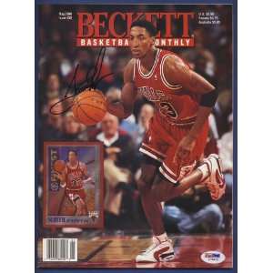  Scottie Pippen Signed Beckett Magazine PSA/DNA: Sports 