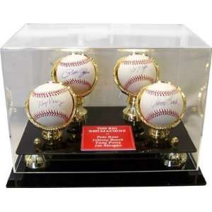 BIG RED MACHINE Rose, Perez, Bench & Morgan Autographed Baseballs w 