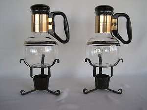   Pyrex Silex Individual Coffee Server Carafes with Candle Warmer  