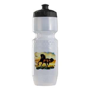    Trek Water Bottle Clear Blk Horse at Sunset 