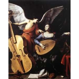   name Saint Cecilia and the Angel, by Saraceni Carlo