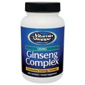   Vitamin Shoppe   Ginseng Complex, 100 capsules: Health & Personal Care