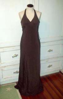 New JCrew Caroline Silk Long Dress Gown $295 2 espresso  