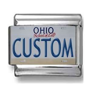 Ohio License Plate Custom Italian Charm