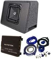 Kicker TS10L3 4 10 800 Watt Subwoofer Enclosure + Autotek Amplifier 