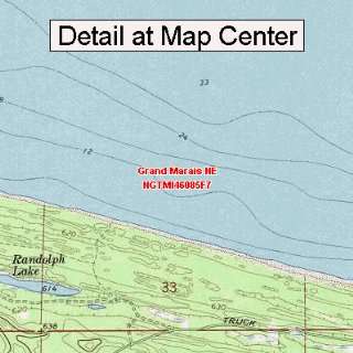   Map   Grand Marais NE, Michigan (Folded/Waterproof)