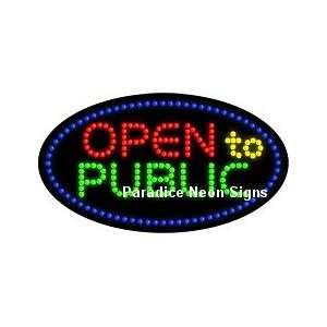  Open to Public LED Sign (Oval): Sports & Outdoors
