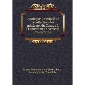 Catalogue descriptif de la collection des minÃ©raux du 