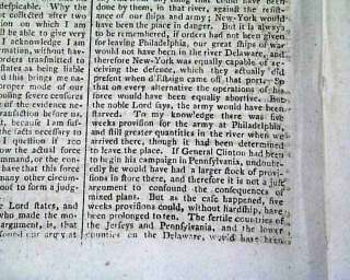 AMERICA SPEECHES Revolutionary War (pair of issues) 1779 Newspapers 