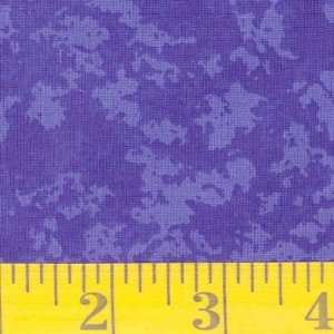  45 Wide Sponged Deep Blue Fabric By The Yard: Arts 