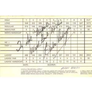  Bebe Rebozo Autographed Golf Club Scorecard Sports 