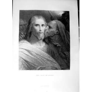  Art Journal 1869 Scene Kiss Judas Holy Bible Scheffer 