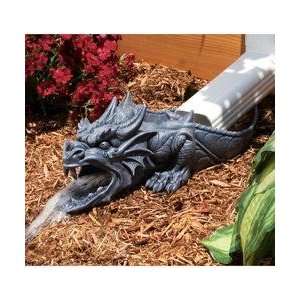15 Sculptural Fire Spitting Dragon Rainspout Downspout Home Garden 