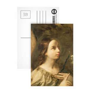 Angel of the Annunciation (oil on canvas) by Guido Reni   Postcard 