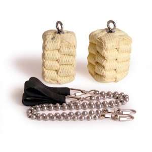  Pair of Large Block Ball Chain Fire Poi Toys & Games