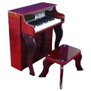   2505MB 25 Key Elite Spinet Piano in Mahogany / Black: Toys & Games