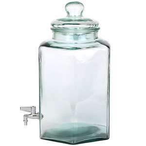  382oz. Clear Glass Hexagonal Jar w/Spigot 