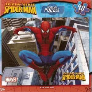   Puzzle Set   Marvel Spiderman Lenticular Puzzle (48pcs): Toys & Games
