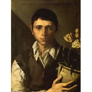   de Ribera)   24 x 32 inches   Boy with potted fl