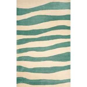  Trans Ocean Spello Wavy Stripe Aqua 211604 Outdoor 42 x 