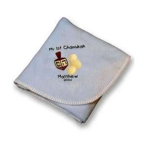  Personalized My 1st Chanukah Fleece Blanket Baby