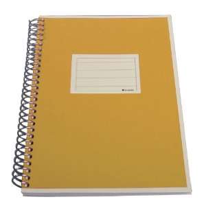   ) Spiral Notebook with Pockets, Sun Yellow (1470001)