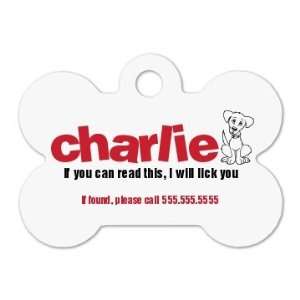  Charlie Dog Tag: Custom Dog Bone Pet Tag: Pet Supplies