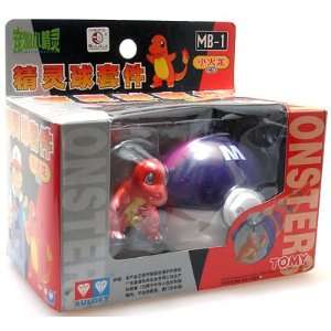  Pokemon MB 01 Charmander Figure with Pokeball Toys 