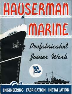   HAUSERMAN Company ASBESTOS Bulkheads MARINE Ship Ceiling Panel  